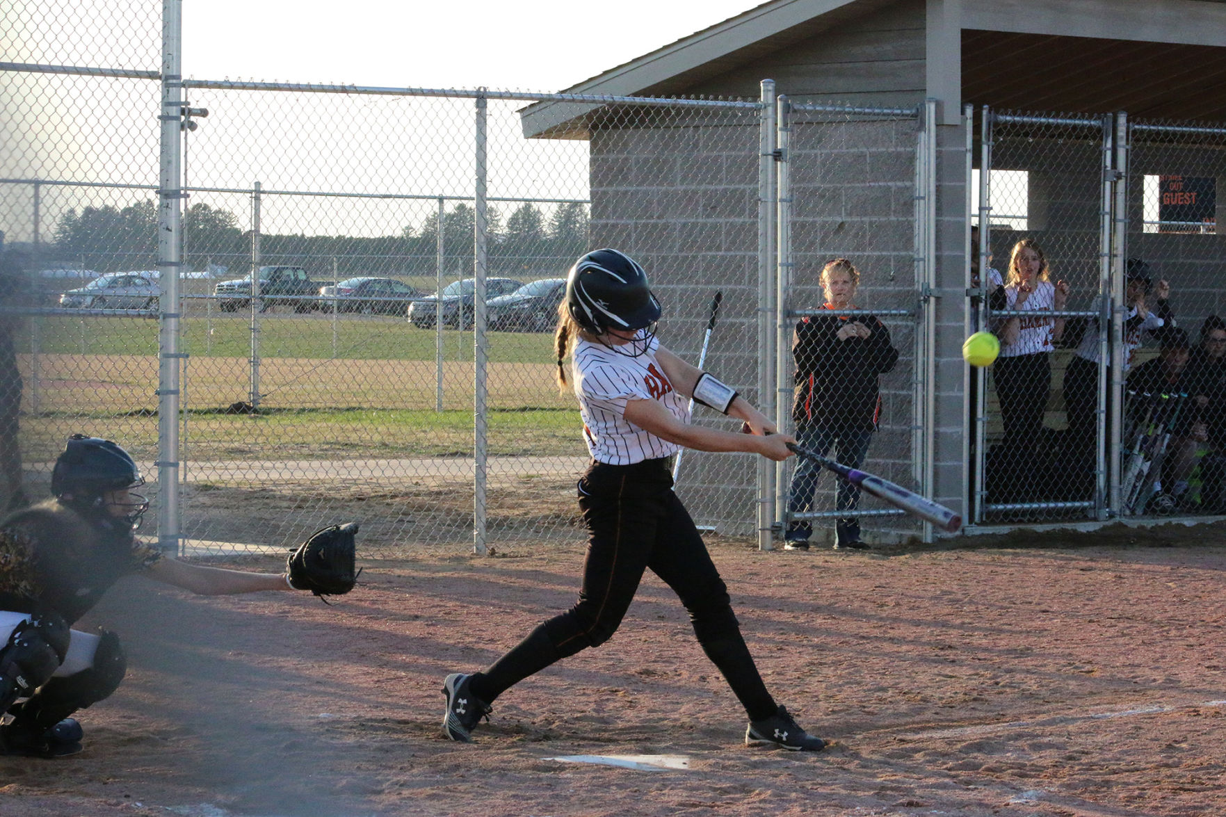 Ashley Poirier hits